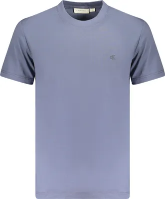 Produktbild von Herren Kurzarm T-Shirt Blau – Rundhals, Logo-Druck, Nachhaltige Baumwolle