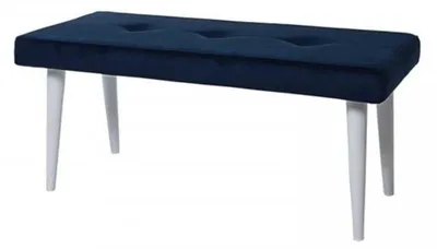 Image de Banc rembourré Banc de lit Banc de couloir Tabouret en tissu recouvert de bois