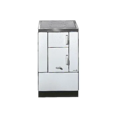 Produktbild von WAMSLER Kohleherd K 150 S ohne Deckel weiß RA 120 mm aus Stahl und Edelstahl, Maße: 750x600x1020 mm; W20001502025