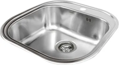 Produktbild von CATA CS-1, Aufsatzwanne, Rechteckig, Edelstahl, Edelstahl, 1 Becken, 462 x 442 mm