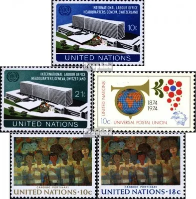 Produktbild von Briefmarken UNO - New York 1974 Mi 264-265,266,267-268 (kompl.Ausg.) postfrisch Sondermarken