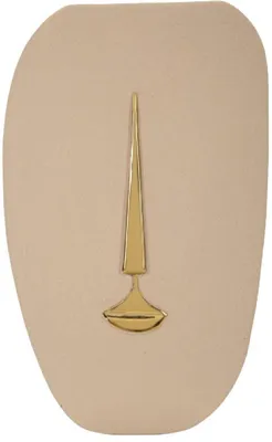 Obrázek produktu pro Nástěnná dekorace Lagos 25 x 39,5 x 6,5 cm Keramika Béžová Zlatá