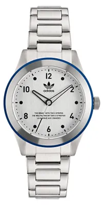 Produktbild von Adidas Uni Uhr CODE THREE Edelstahl Silber AOSY22518