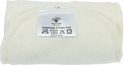 Produktbild von Blümchen Bambus Plus Saugeinlage kurz 1 Stück 13x26cm 4lagig