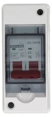 2P DC Stromunterbrecher 20A 1000V IP65 wasserdicht für Solar-PV