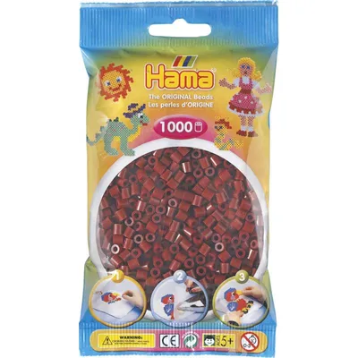 Produktbild von Hama String Perlen - Bordeaux Red (030), 1000st.