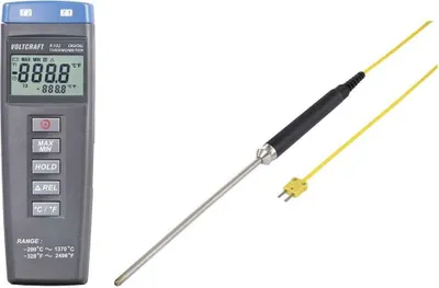 Produktbild von VOLTCRAFT K102 + TP 208 Temperatur-Messgerät Fühler-Typ K