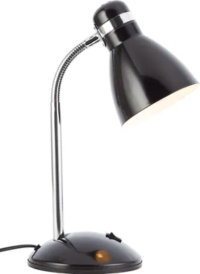 Produktbild von Schreibtischlampe, 34 x 14 cm, E27, max. 25 W, schwenkbar, schwarz