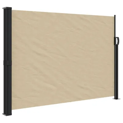 Obrázok produktu pre Zaťahovacia bočná markíza, béžová 140x500 cm