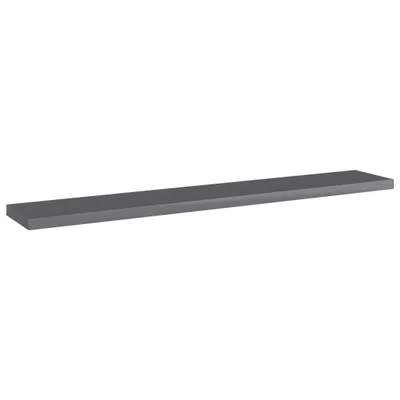 Obrázek produktu pro vidaXL Desky do knihovny 4 ks. Vysoce lesklá šedá 60x10x1,5 cm