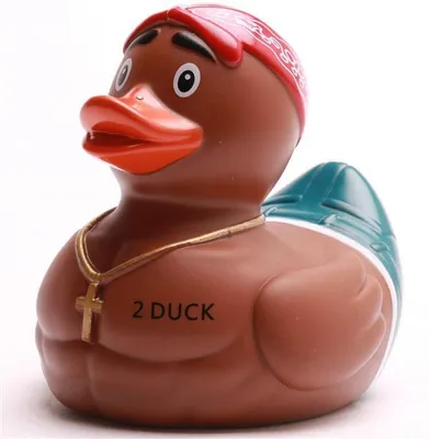 Produktbild von Badeente 2Duck Rapper Vinyl 9 cm