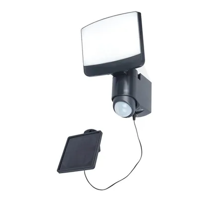 Zdjęcie produktu dla Lampa elewacyjna kinkiet zewnętrzny SUNSHINE - SOLAR CZUJNIK RUCHU antracyt Lutec 6925601345
