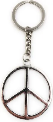 Produktbild von Onwomania Schlüsselanhänger Pentramgram Kreis Silber Metall Anhänger Charm