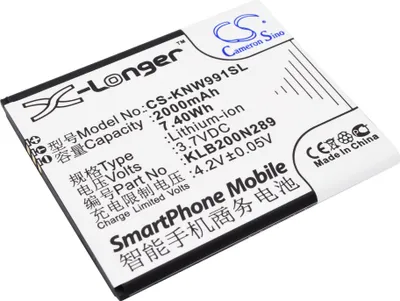 Imagen del producto de TECHTEK Batería compatible con [Avvio] 792, para [Meu] AN500, para [Brondi] Centurion 1, para [Polytron] R3500, para [KONKA] W991, para [Modelo] ZA9