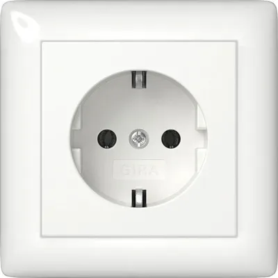 Obrázek produktu pro GIRA 444003, Schuko, 1 modul/moduly, Bílá, 250 V, 16 A, 32 mm