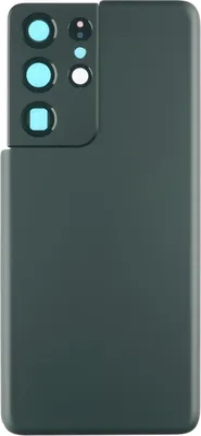 Produktbild von Gehäuse Rückseite für Samsung Galaxy S21 Ultra Backcover Akkudeckel hinten Kameraglas Abdeckung, Schwarz