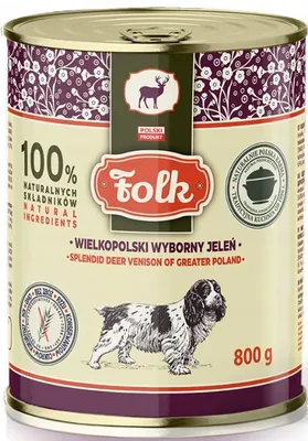 Image de Alimentation humide pour chiens Wielkopolski wyborny jeleń 800g