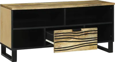 Zdjęcie produktu dla Regał pod telewizor vidaXL, brązowy, 105 x 33 x 46 cm, materiał drewnopochodny