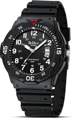 Produktbild von Stylische Herrenuhr mit Silikonarmband wasserdicht 50m kratzfestem Glas, leuchtender Anzeige und Datumskalender für Männer ideal für Alltag und Sport