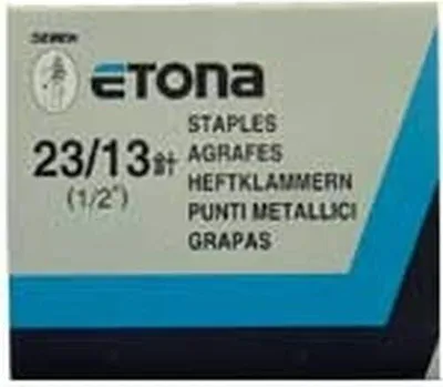 Produktbild von Etona Heftklammern mit hoher Stärke 23/13 Stahl 13 mm für Hefter