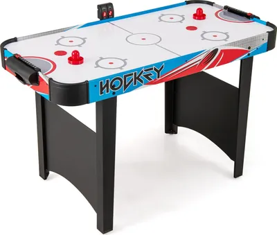 Produktbild von GOPLUS Airhockey Tisch, Airhockeytisch Set mit elektronischem LED-Zähler, leistungsstarkem 12V Motor, 2 Pucks & 2 Schlägern, Lufthockey für Büro