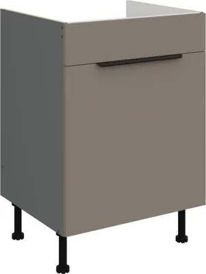 Produktbild von LUNARA Spülenunterschrank – Breite 60 cm, Dunkelbeige/Anthrazit