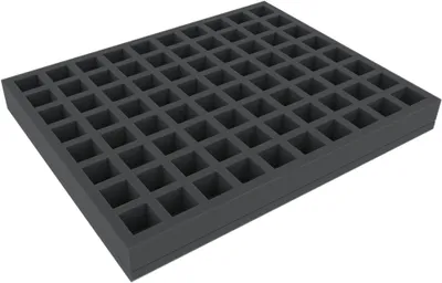 Produktbild von 35 mm Schaumstoffeinlage mit 80 Fächern für Miniaturen