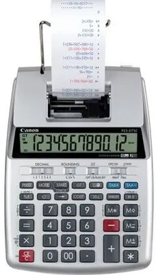Obrázok produktu pre Canon P23-DTSC, Desktop, Kalkulačka s tlačou, 12 číslica/číslic, Batérie, Strieborná