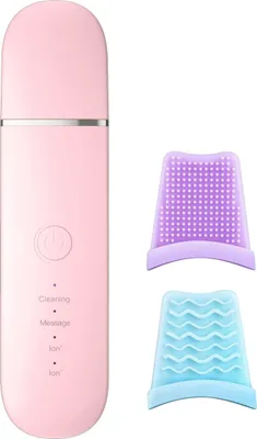 Obrázok produktu pre INF Ultrazvukový peeling pokožky: odstraňovač čiernych bodiek, čistič pórov a EMS zariadenie na lifting tváre Ružová