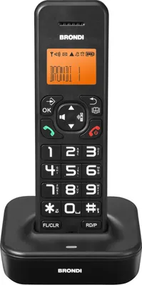 Image de Téléphone DECT Brondi Bravo Star avec identification de l'appelant Noir