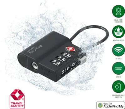 Produktbild von 4smarts Standort-Finder SkyTag TSA Lock schwarz