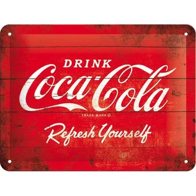 Produktbild von Nostalgic-Art - Blechschild 15x20 cm - Coca-Cola - Logo
