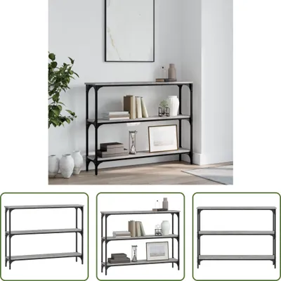 Produktbild von The Living Store Konsolentisch Grau Sonoma 100x22,5x75 cm Holzwerkstoff