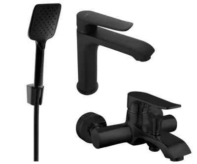Zdjęcie produktu dla Mexen Pecos R62 zestaw wannowy, czarny - 72703R62-70
