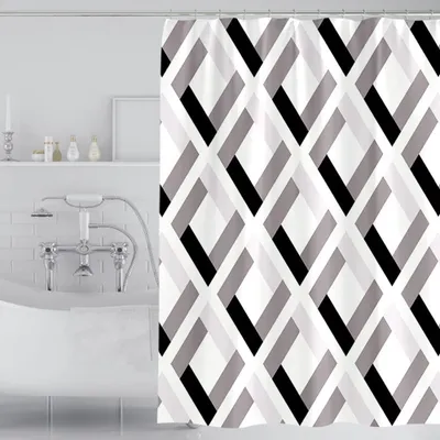 Imagen del producto de Cortina de ducha impermeable para baño, resistente al moho