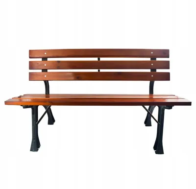 Image de Banc de jardin Banc public Mobilier de jardin Banc en métal et bois 150x57x70 cm Moderne