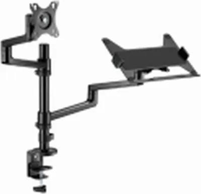 Immagine prodotto di Gembird MA-DA-04 Adjustable desk mount with monitor arm and notebook tray, 17”-32”, up to 8 kg