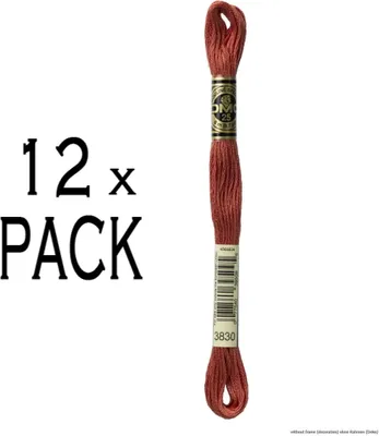 Productafbeelding van 12 bollen DMC Stickgarn Mouline Special 117MC -3830, 6-draads, 8 meter, verpakkingseenheid