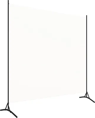 A white room divider on a white background.