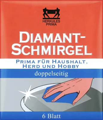 Produktbild von Herkules Diamant Schmirgel doppelseit.Haushalt, Herd, Hobby (6 er )