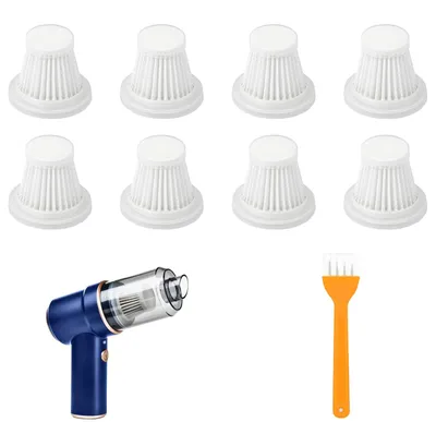 Productafbeelding van Handstofzuiger filter - HEPA-reservefilter voor mijtenzuiger - 8 stuks