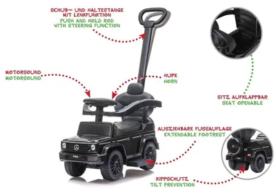 Produktbild von Jamara 460633, 0,5 Jahr(e), 4 Rad/Räder, Schwarz, Batterien erforderlich