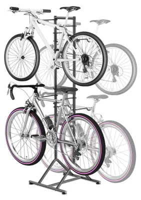 Produktbild von Fahrradständer für 4 Fahrräder, Freistehend und Verstellbar