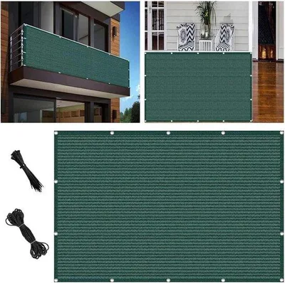 Productafbeelding van Privacy-scherm - Beschermt uw privacy - UV-bestendige tuinbestrating - 120x250 cm - Donkergroen privacy-scherm