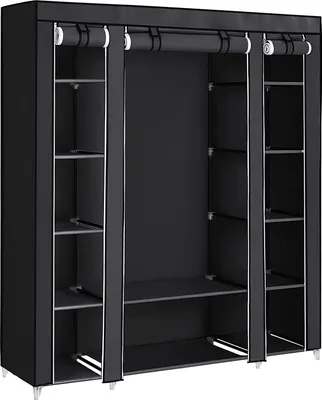 Produktbild von SONGMICS Kleiderschrank mit Kleiderstange 12 Ablagen