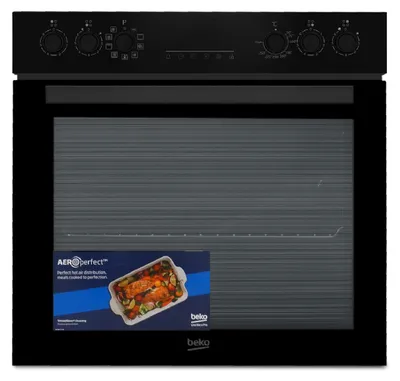 Produktbild von Beko Einbau-Herdset Glaskeramikfeld Umluft Grill Booster SteamShine Schwarz A