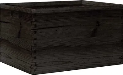 Immagine prodotto di Scatola in Legno con Manici Nera 40x30x23 cm in Legno di Pino