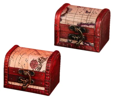 Produktbild von Vintage Schmuckkiste - 2 Stück Holzboxen
