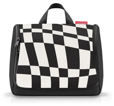 Produktbild von reisenthel toiletbag XL op-Art - praktischer Kulturbeutel mit Haken, wasserabwei