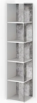 Produktbild von Vicco rohová polica Lio, 33,3 x 162,2 cm, biela/betón